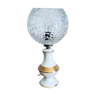 Porcelain table lamp and glass globe