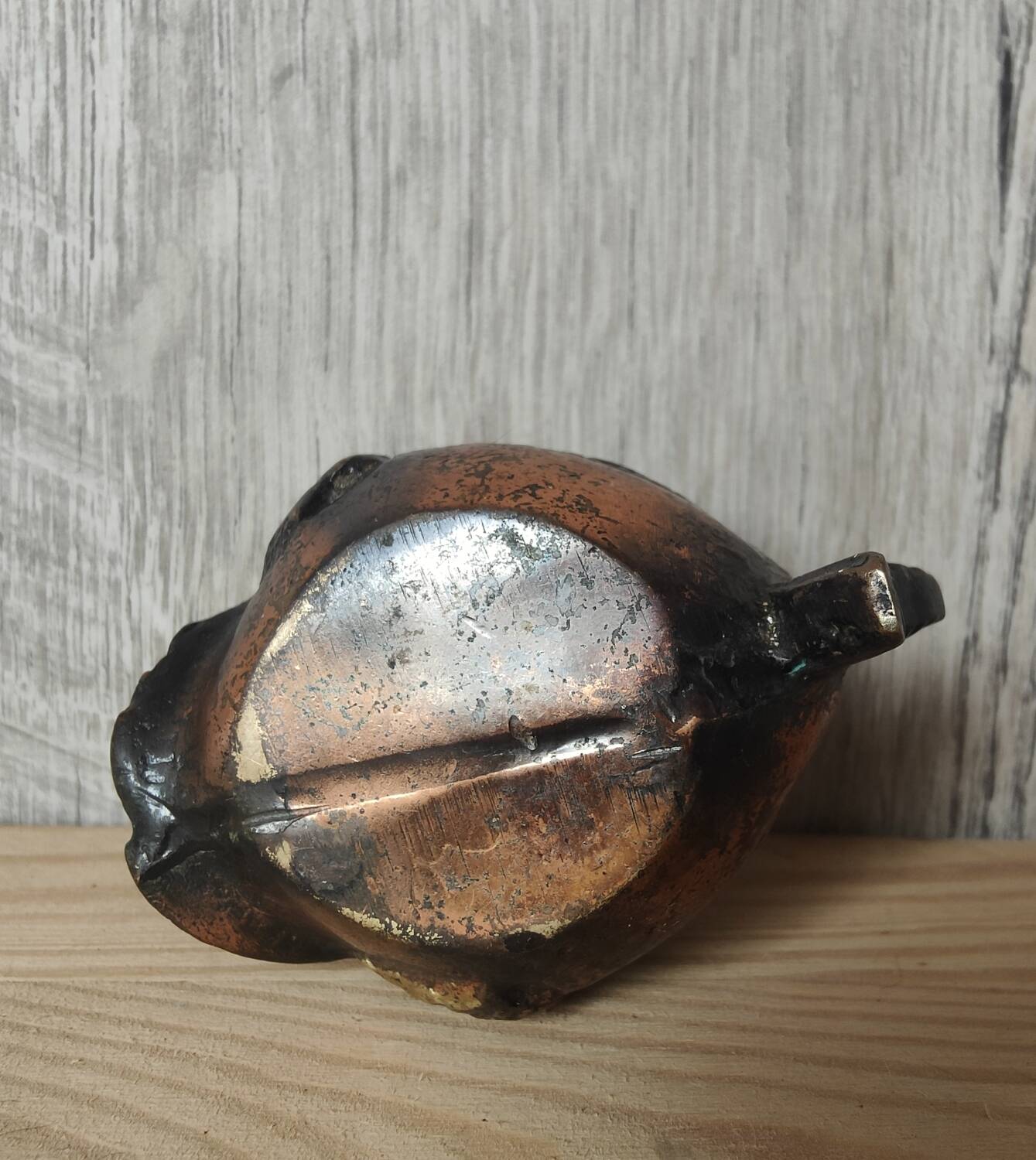 Cendrier poisson bronze