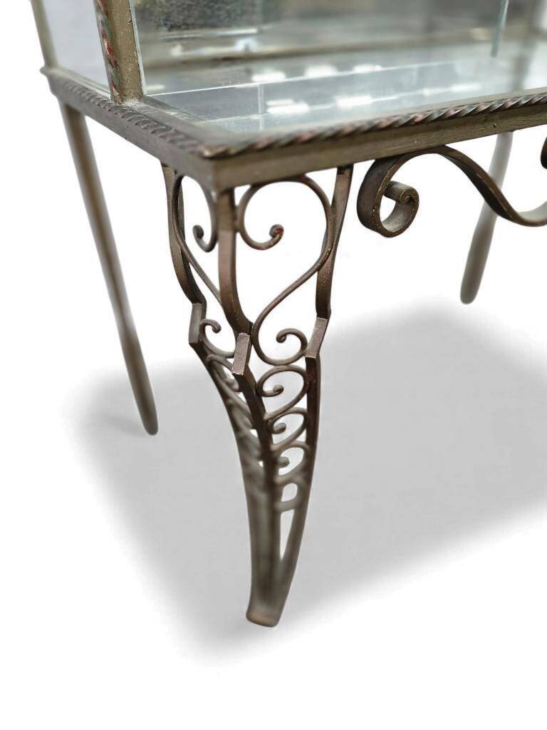 Vintage glass display case / shelf / rack