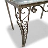 Vintage glass display case / shelf / rack