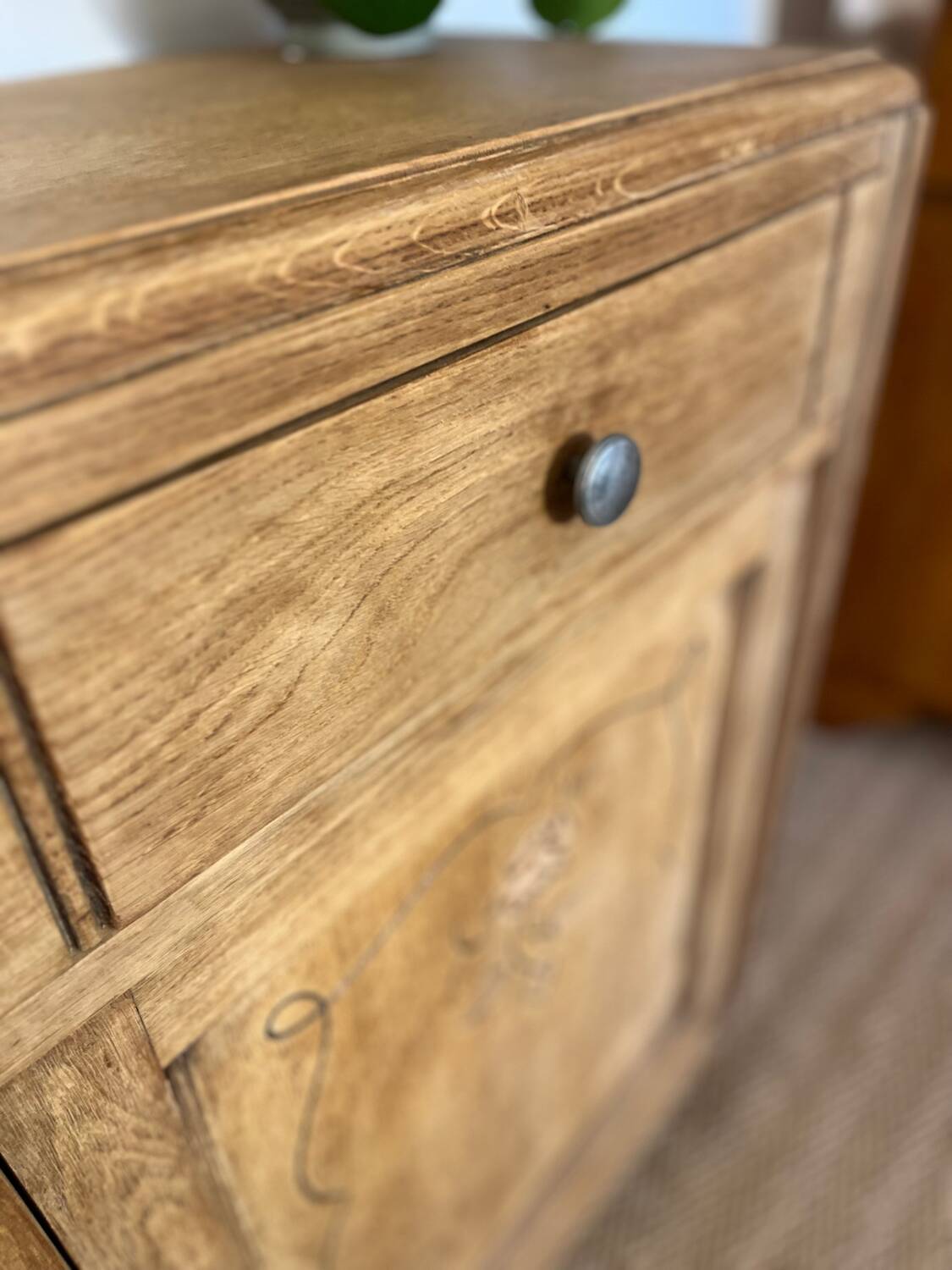 Confiturier vintage solid wood storage unit