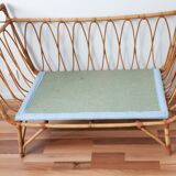 Sofa in child rattan + dressing