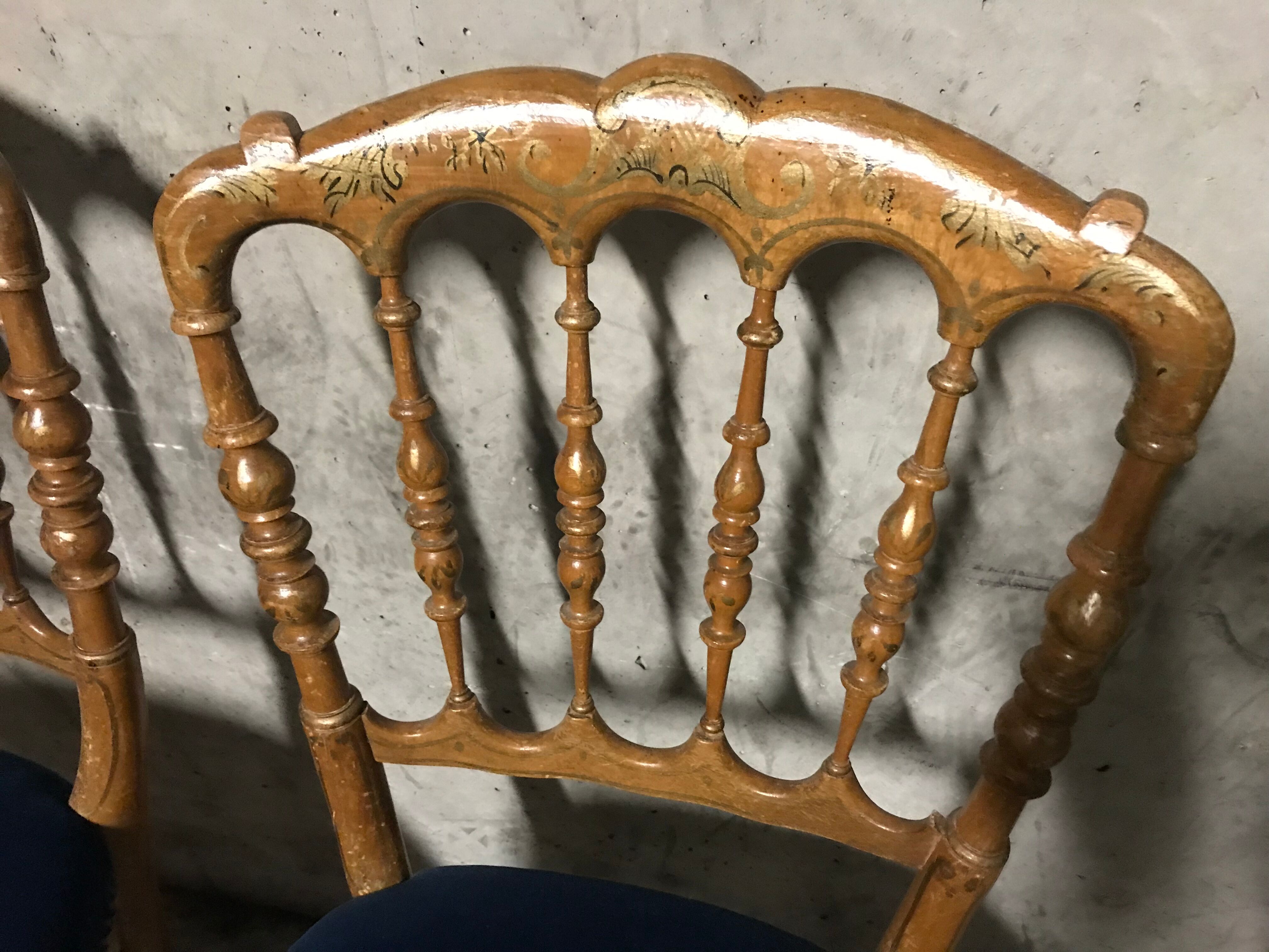 Pair of chairs Napoleon III