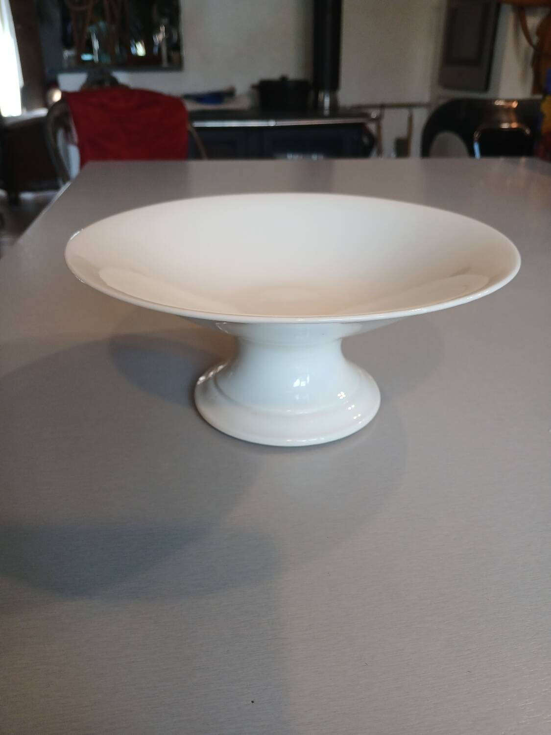 Antique white porcelain fruit bowl