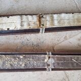 Nordic skiing in wood and skin former