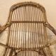 Pair of vintage rattan armchairs