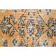 Vintage Turkish handmade wool cotton orange rug 147x251