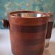 Scandinavian teak ice bucket, vintage 60s