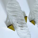 Pair of large Murano glass wall lights