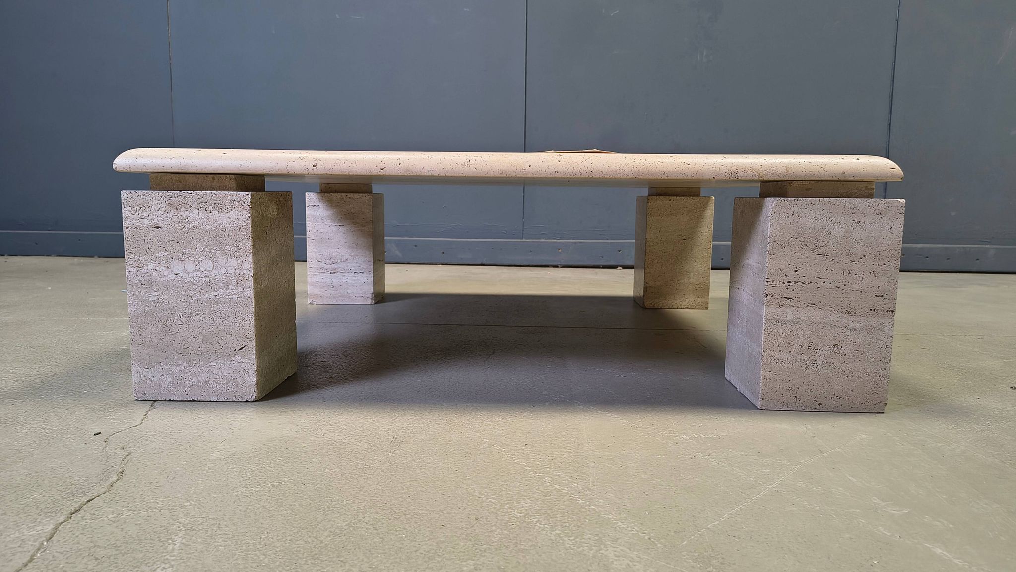 Travertine coffee table 1970s, Italy