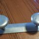 Set of 2 aluminium wall coat hooks