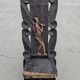 Antique carved wood Stargazer chair from the 1890s.