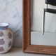 Large antique mirror in patinated wood h170cm