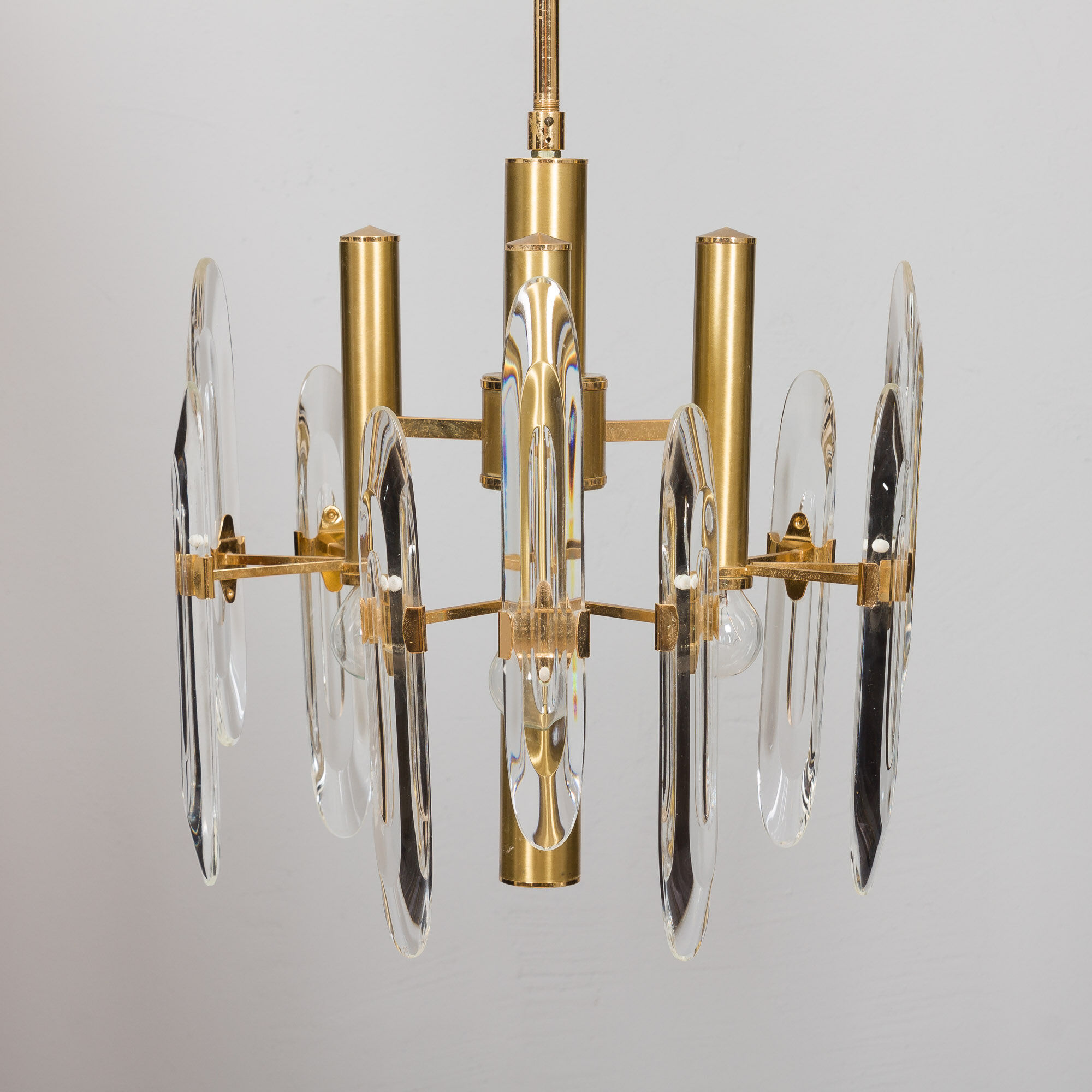 Pair of chandeliers from Sciolari in Milan