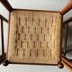 5 chairs made of wood and rope