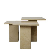 Nesting tables in Burgundy stone