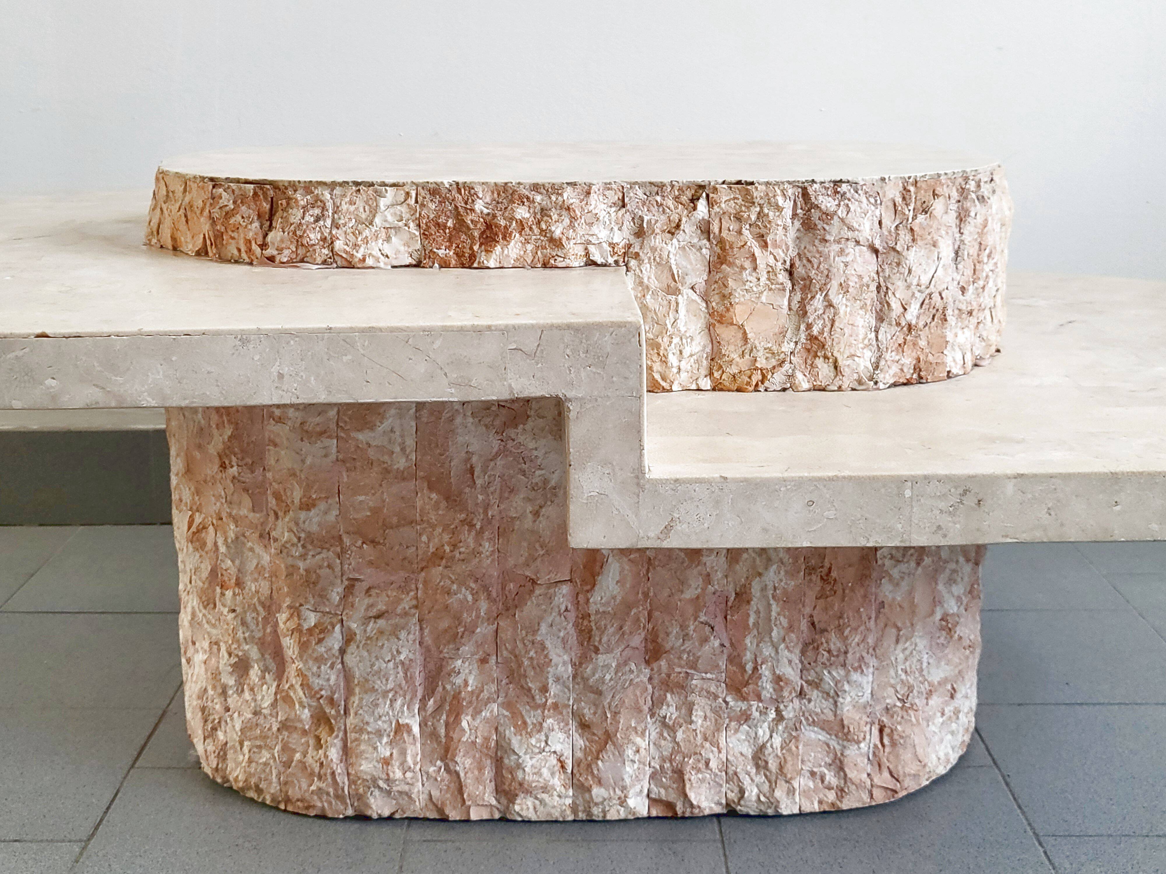 Vintage coffee table by Magnussen Ponte 1980