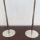 Bougeoirs italiens en métal argenté de Mesa, années 1970, ensemble de 2