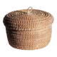 Panier en paille avec couvercle