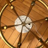 Italian Alberello brass & murano floor lamp