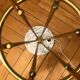 Italian Alberello brass & murano floor lamp