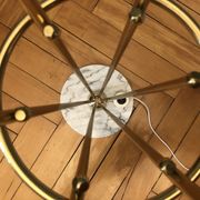 Italian Alberello brass & murano floor lamp