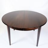 Round Dining Table With Extensions Model 55 Made In Mahogany By Omann Jun