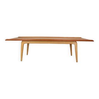 Table basse en teck et chêne Aksel Madsen Bender pour Bovenkamp, 1957 Pays-Bas