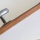 Wall coat rack in wood and metal