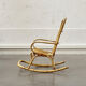 Rocking chair en rotin