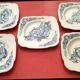 5 assiettes à dessert modèle Renaissance - faïence de Clairefontaine
