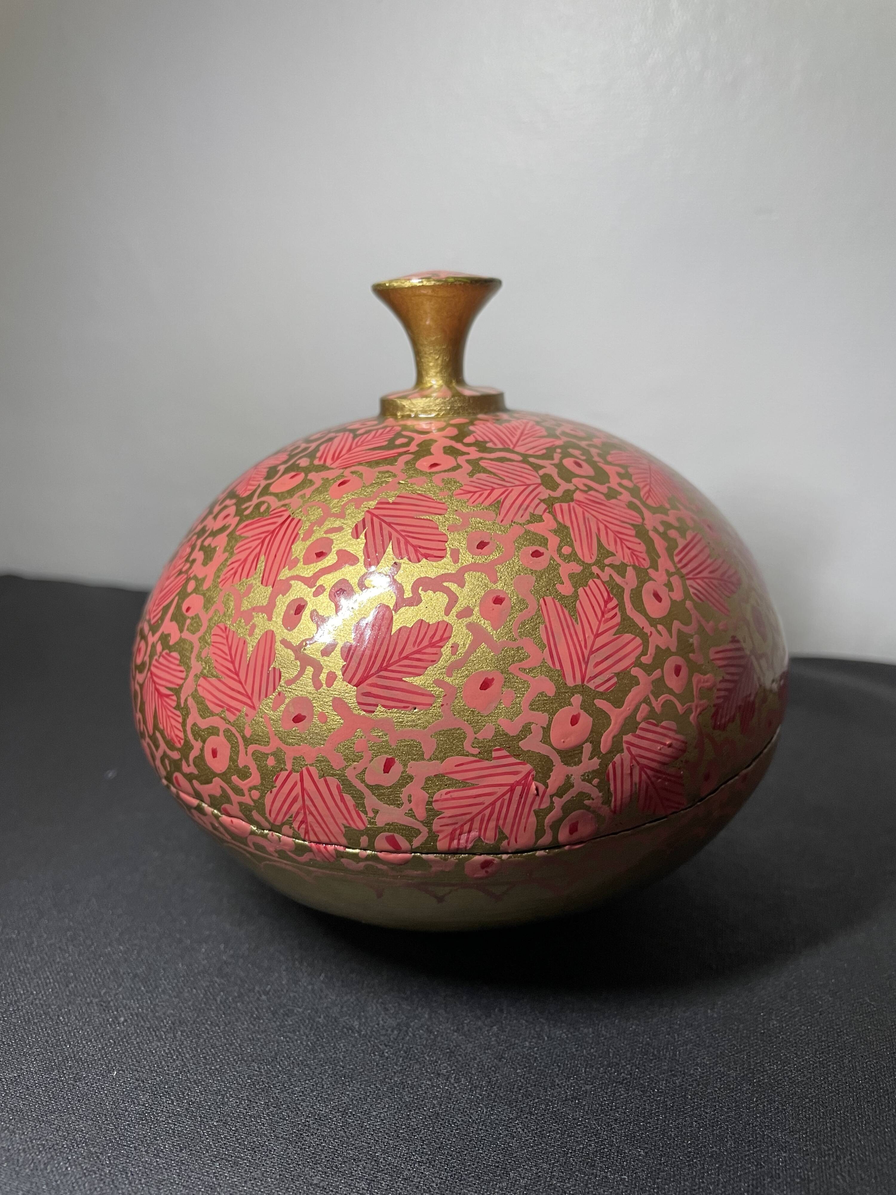 Boîte en papier mâché d’Inde