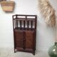 Buffet wood and rattan canning