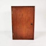 Minimalist teak wall cabinet, Denmark, 1960s