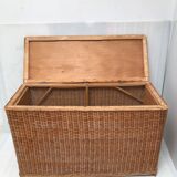 Braided rattan trunk 50s-60s
