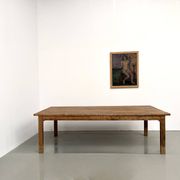 Brutalist farmhouse table in solid oak from the 1950s.