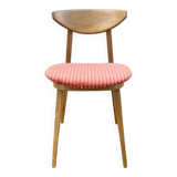 Fontania chair by Baumann – coral corduroy & bent beech