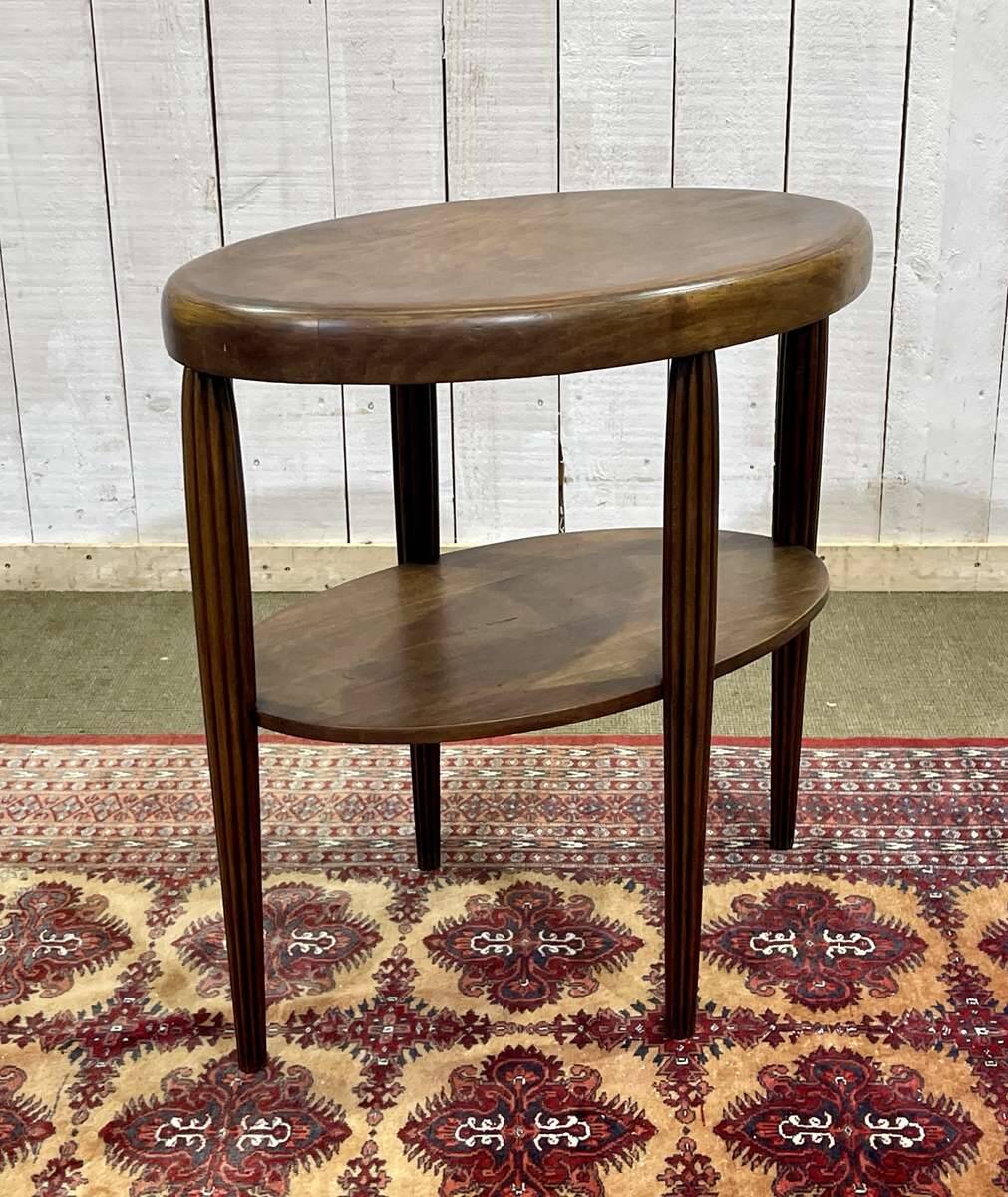 1930s Art Deco beech pedestal table