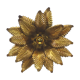 Vintage brass flower sconce 1970