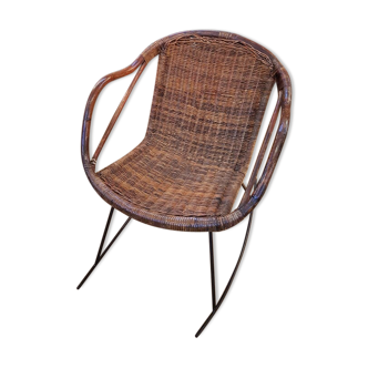 The 50s Wicker rocking