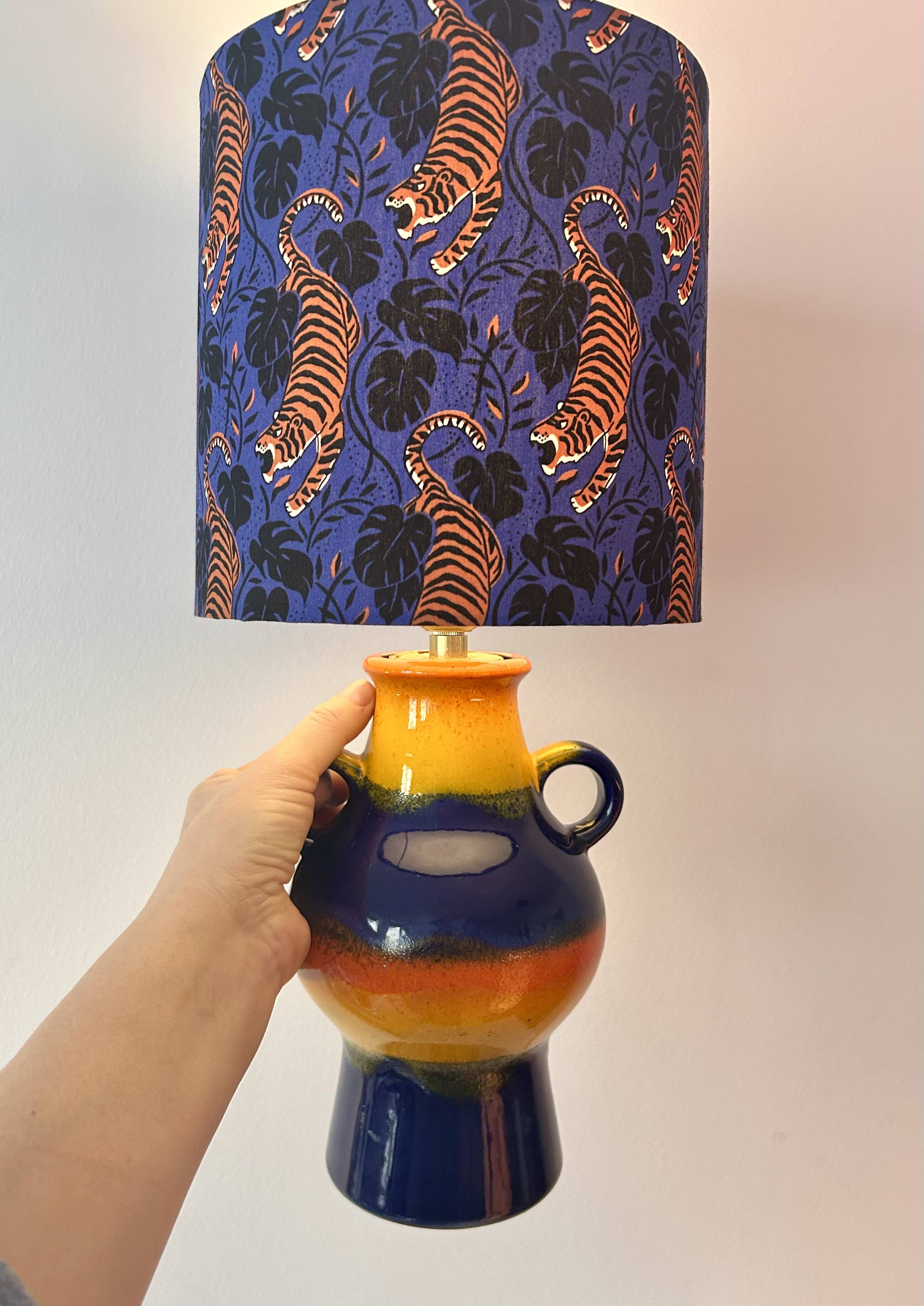 Upcycled table lamp made from an original Dümler & Breiden Pop Art vase.