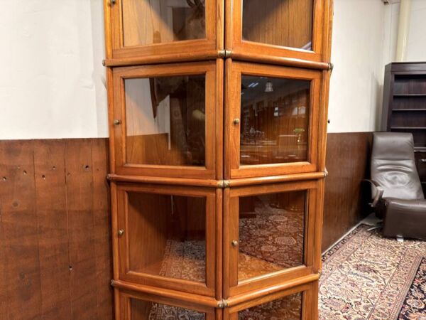 Bibliothèque anglaise Globe Wernicke originale demi-ronde