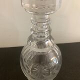 Numbered Baccarat crystal decanter, 3 rings, first part nineteenth century