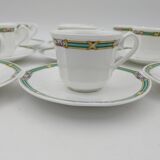 9 Villeroy Boch Orofino cups and saucers