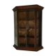 Vitrine murale pour collection ou autre en bois, verre et laiton