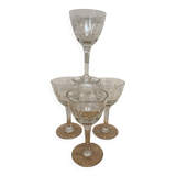 Set of 4 port glasses