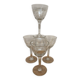 Set de 4 verres à porto
