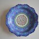 Islamic art enamel metal dish