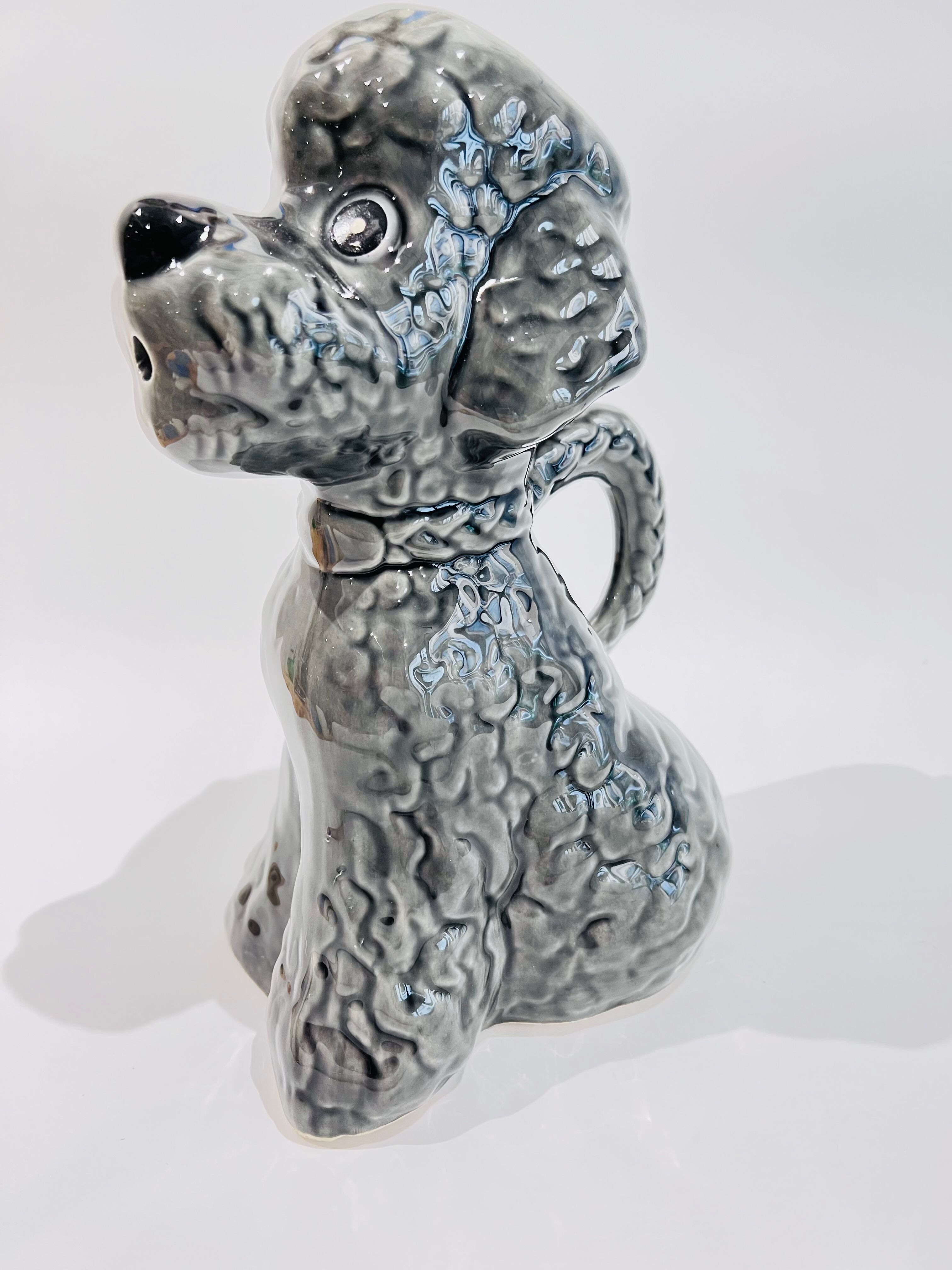 Pitcher in grey poodle slip