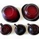 Lot bols and cups arcoroc sierra 70 red glass
